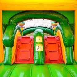 Fiesta bounce house w/ dual lane water slide. Wet or Dry