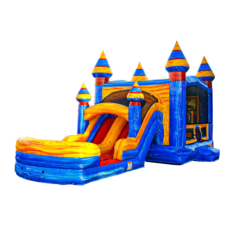 Bounce house with  slides