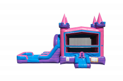 Purple Palace Bounce House w/ dual slides