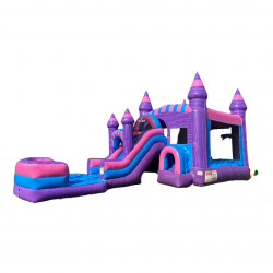 Cotton Candy Bounce House w/ slide