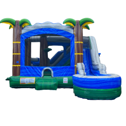 BLUE CRUSH BOUNCE HOUSE W/ INFLATED POOL