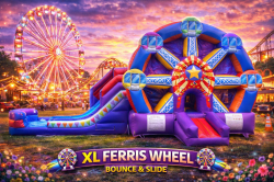 XL FERRIS WHEEL Bounce house w/ dual slides. Wet or Dry