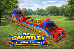 THE GAUNTLET 65' OBSTACLE COURSE dry only