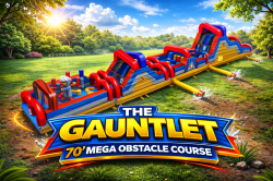 The Gaunlet 70' Mega Obstacle Course dry only